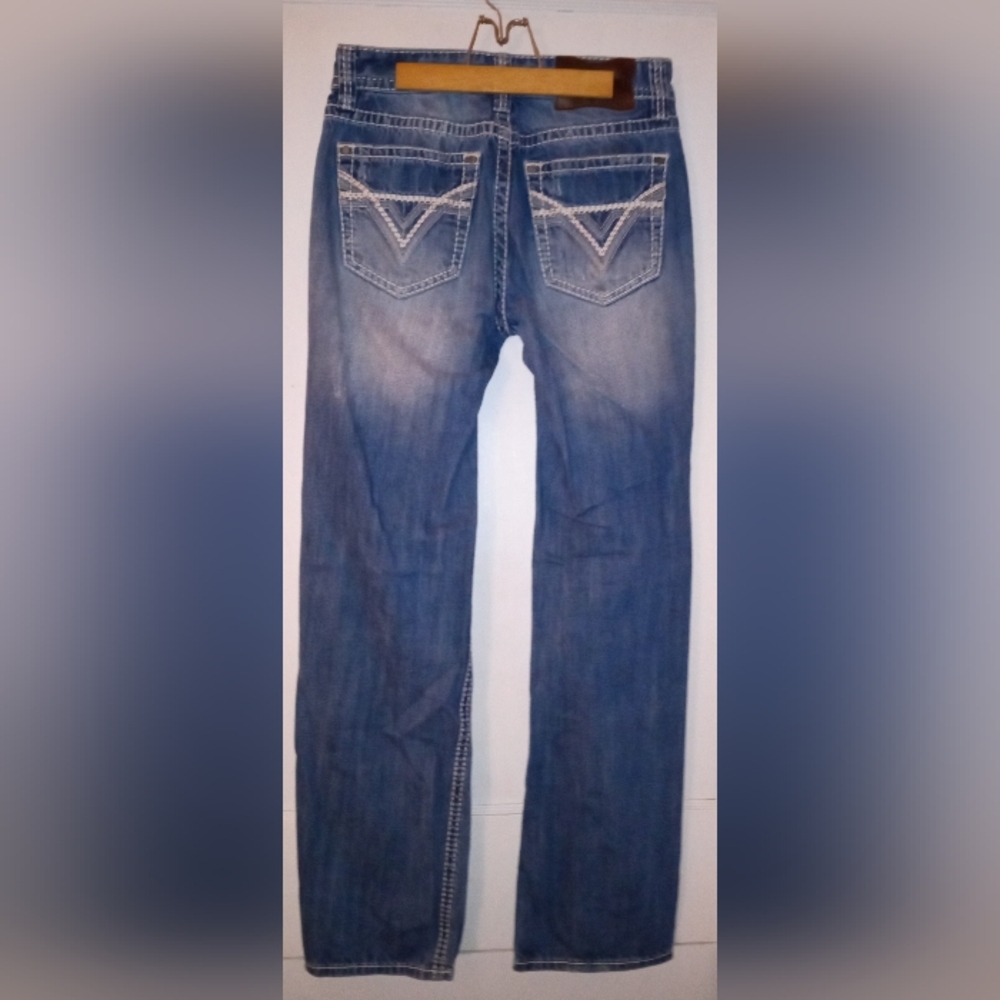 Rock & Roll Denim double barrel relaxed straight leg jeans 33x36